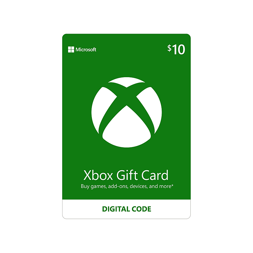 xbox 10 dollar gift card code