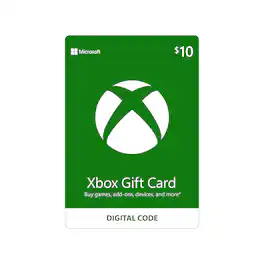 10 Dollar Xbox Gift Card Xbox One $10 Xbox Digital Gift Card