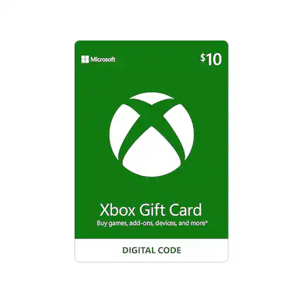 Front. Microsoft - Xbox $10 Gift Card.