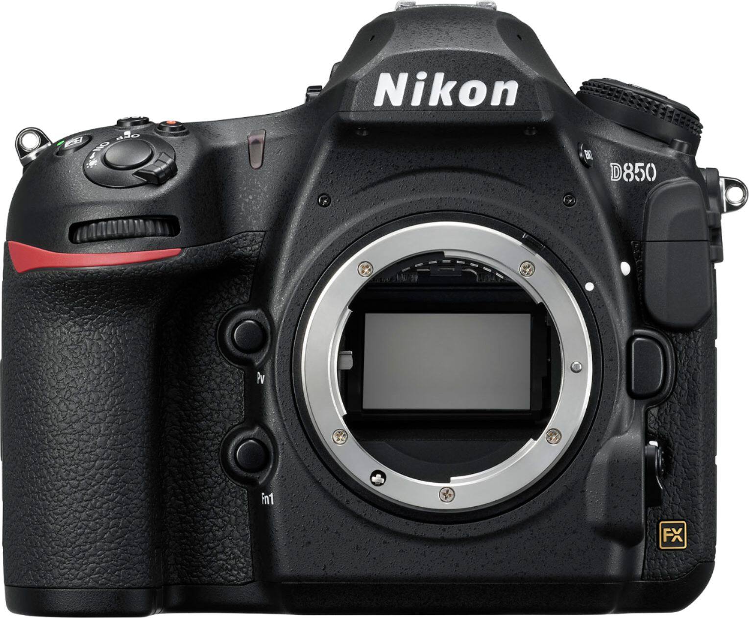 Alt View 1. Nikon - D850 DSLR 4k Video Camera (Body Only) - Black.