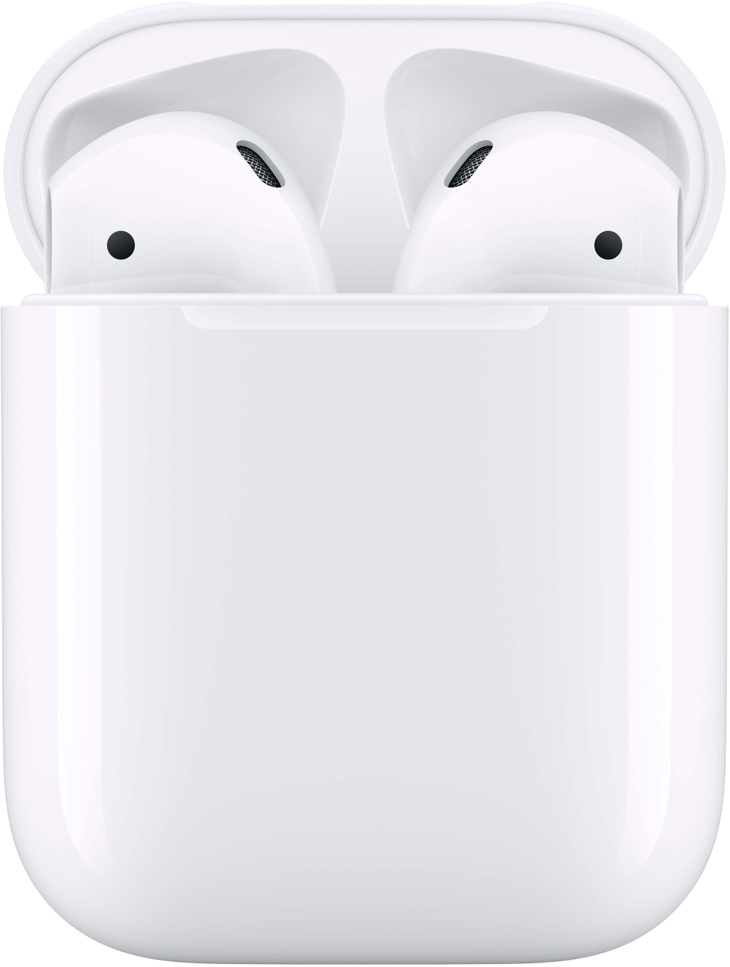 Alt View 12. Apple - AirPods with Charging Case (2nd generation) - White.