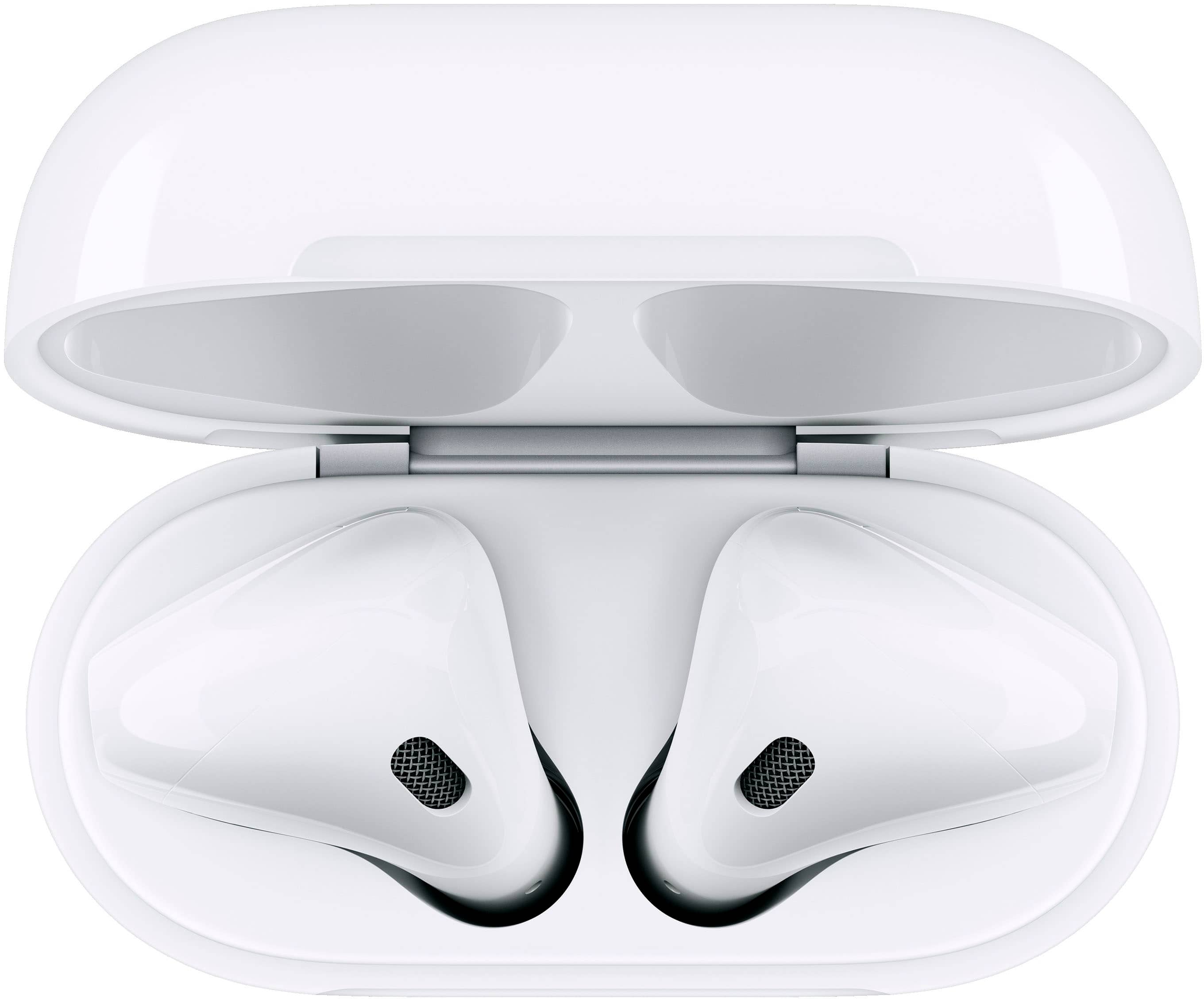 Alt View 13. Apple - AirPods with Charging Case (2nd generation) - White.