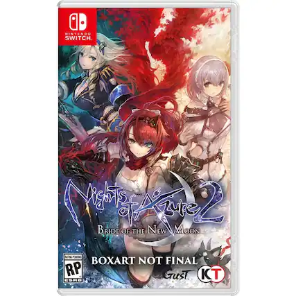 Front. Koei Tecmo - Nights of Azure 2: Bride of the New Moon. - T (Teen 13+)