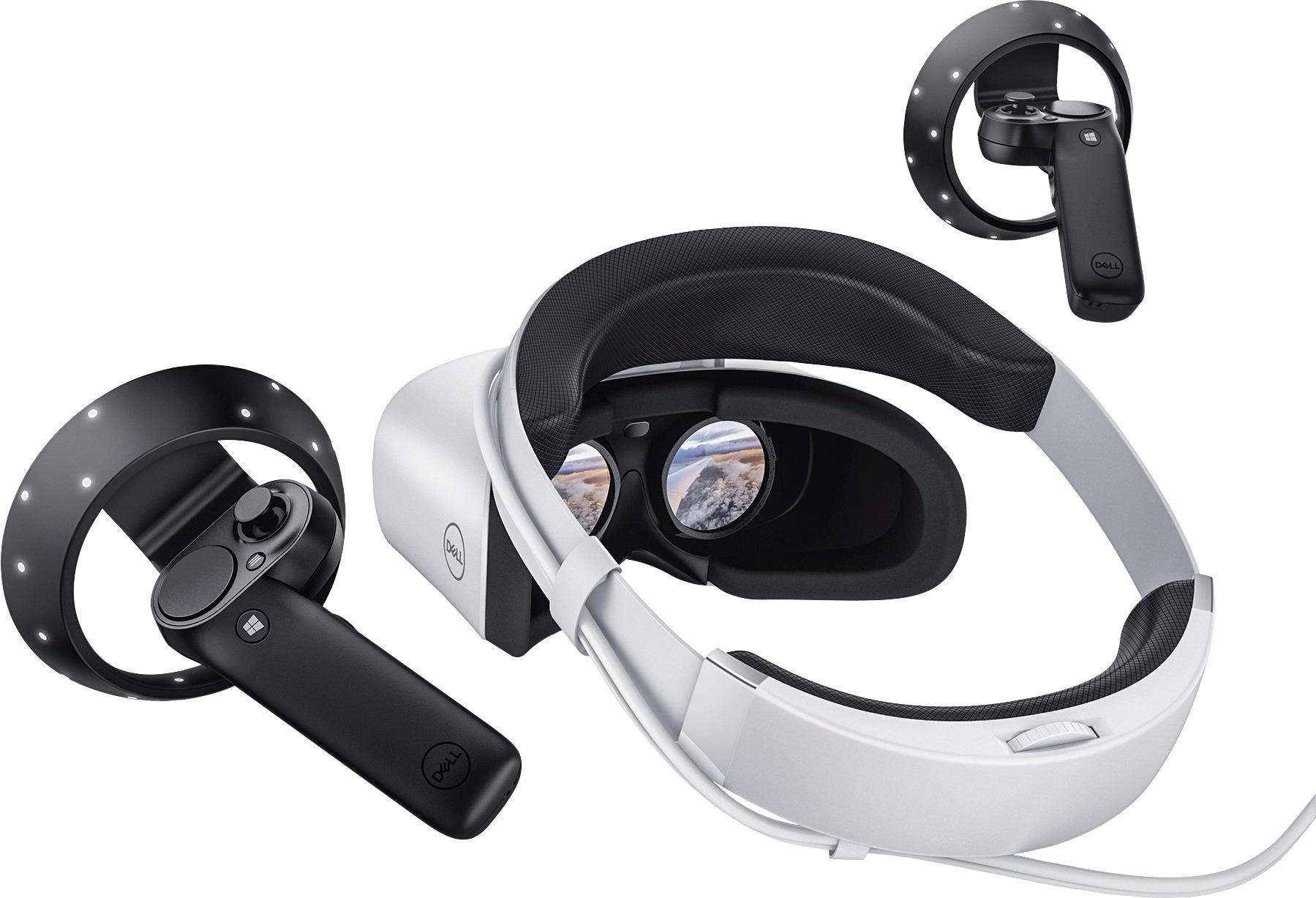 dell visor virtual reality headset with controllers for windows pcs vrp100