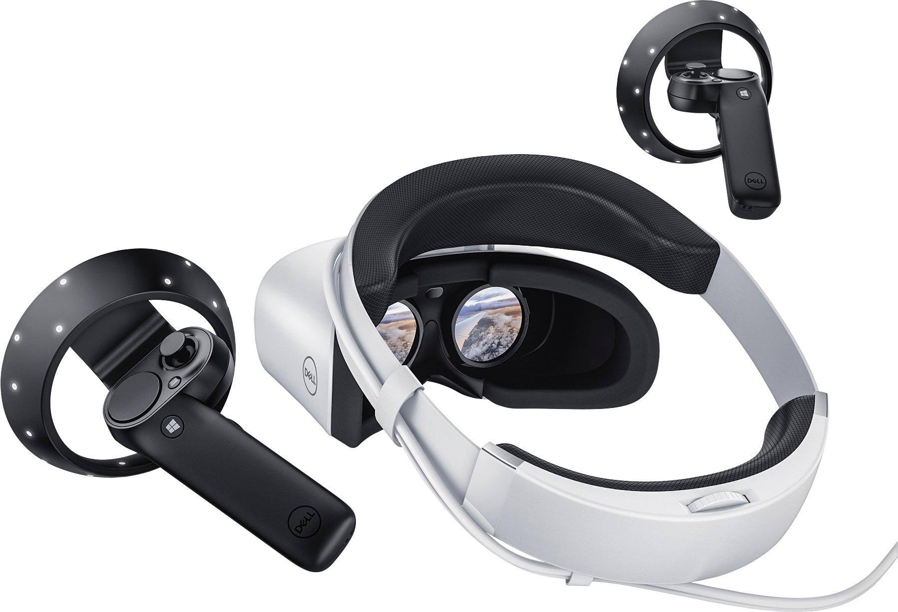 Dell visor virtual mixed reality headset with motion controllers on sale windows pcs vrp100