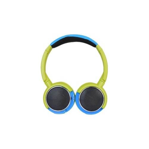 Front. Contixo - KB-300 Wireless On-Ear Headphones - Blue/Green.