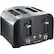 Front. Proctor Silex - 4-Slice Toaster - Black.