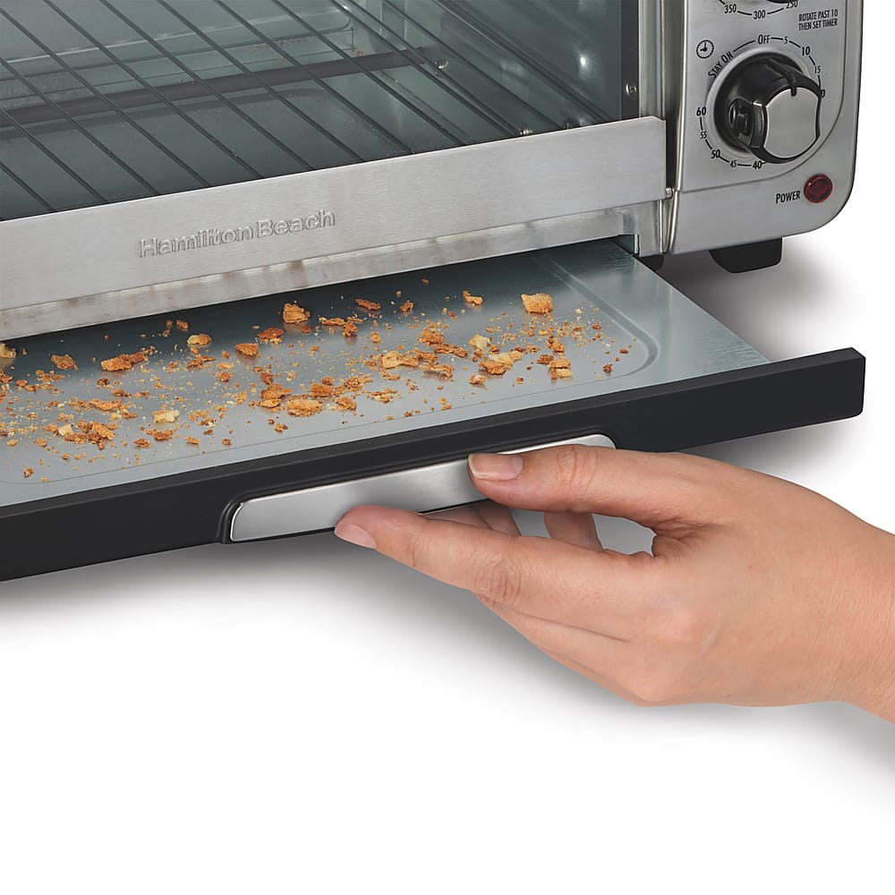 Alt View 14. Hamilton Beach - 2-in-1 Oven & Toaster - Stainless steel.