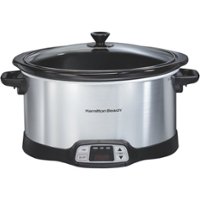 Hamilton Beach - 8-Quart Slow Cooker - stainless steel - Front_Zoom