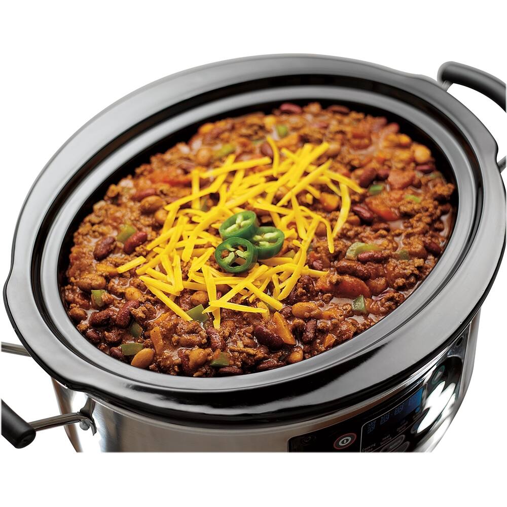 Alt View 12. Hamilton Beach - 4-Quart Slow Cooker - silver.