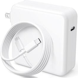 Core Tech - 120W USB-C Fast Charger for MacBook Pro, MacBook Air, iPad Pro, Samsung Galaxy and USB-C Devices - White