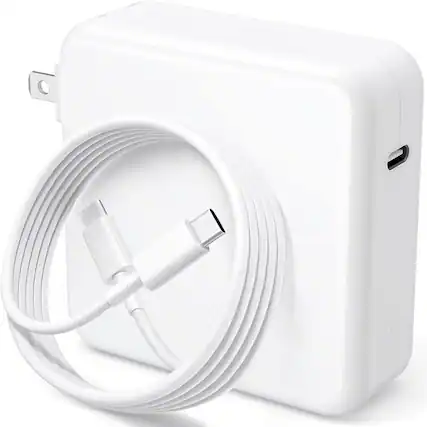Front. Core Tech - 120W USB-C Fast Charger for MacBook Pro, MacBook Air, iPad Pro, Samsung Galaxy and USB-C Devices - White.