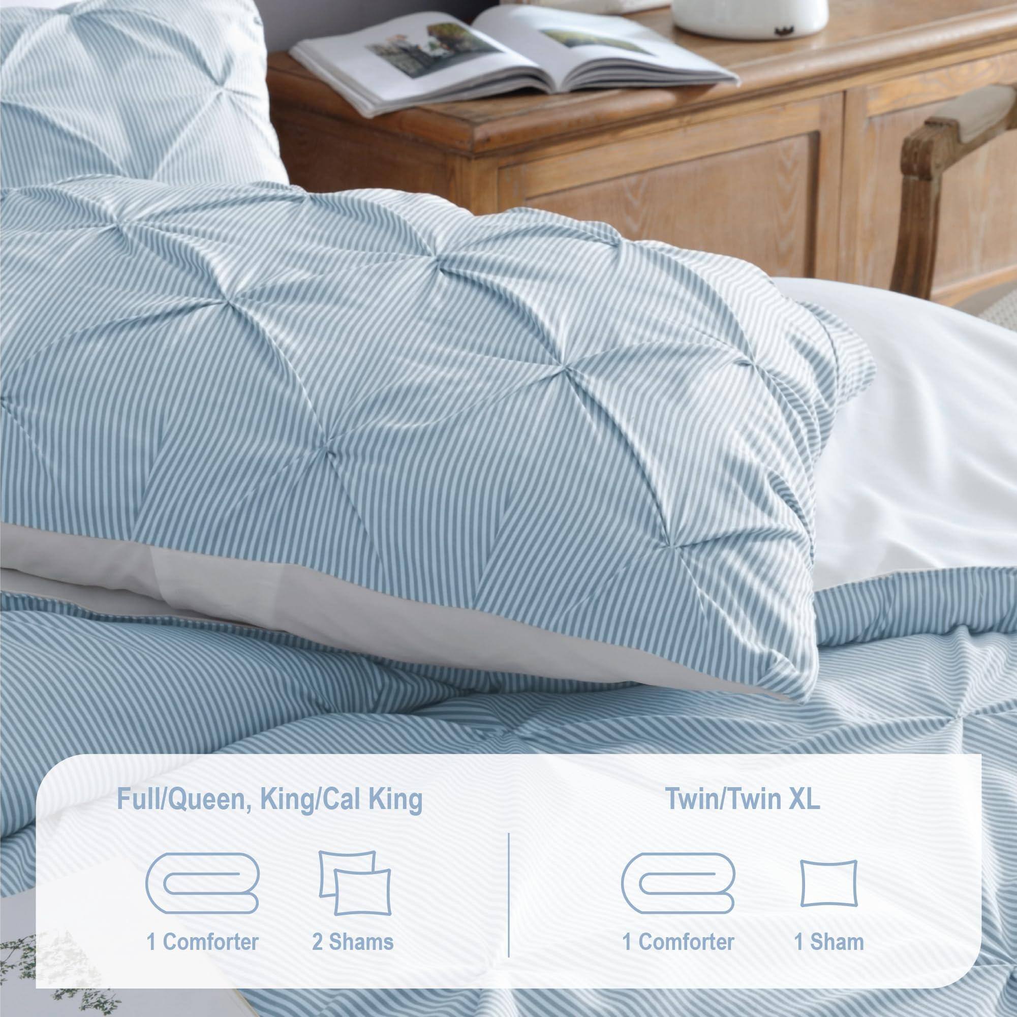 Full/Queen, King/Cal King  
1 Comforter  
2 Shams  

Twin/Twin XL  
1 Comforter  
1 Sham