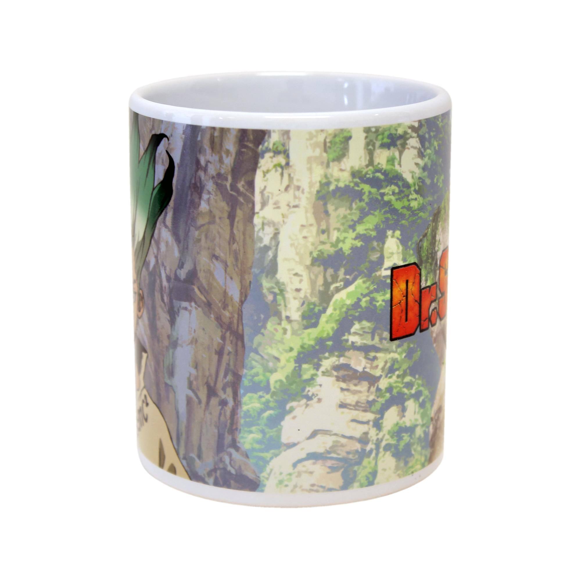 Alt View 2. Just Funky - Dr. Stone 11oz Coffee Mug with Enamel Pin - White.