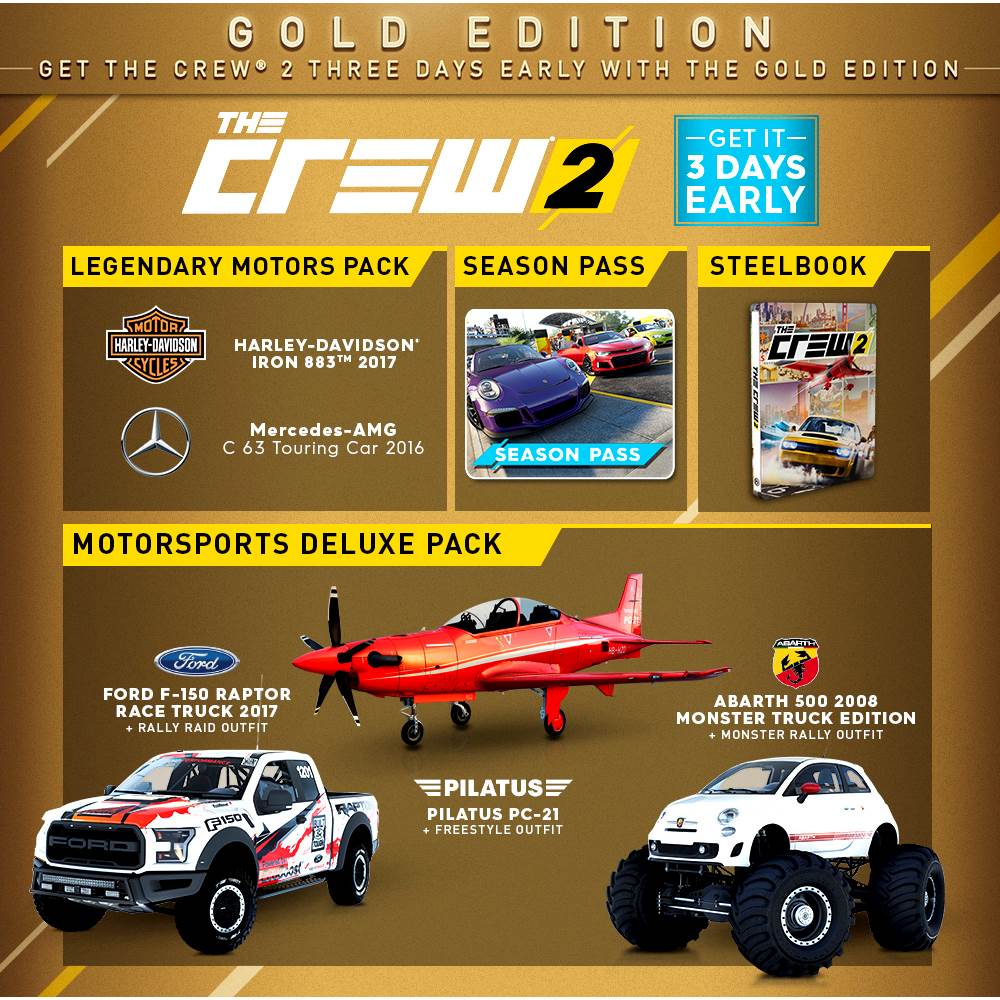 the crew 2 xbox one gold edition