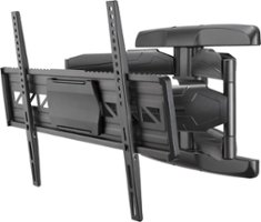 Insignia™ - Full-Motion Wall Mount for 47" - 90" TVs up to 130 lbs. - Extends 25.2” - Black - Front_Zoom