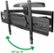 Alt View Zoom 18. Insignia™ - Full-Motion Wall Mount for 47" - 90" TVs up to 130 lbs. - Extends 25.2” - Black.