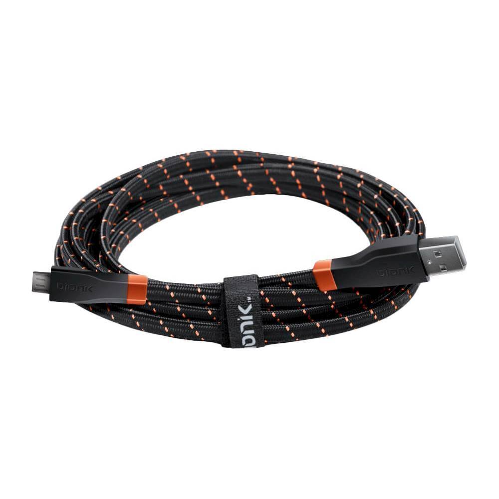 Alt View 12. Bionik - LYNX 10' USB-to-Micro USB Charge-and-Sync Cable - Orange/Black.