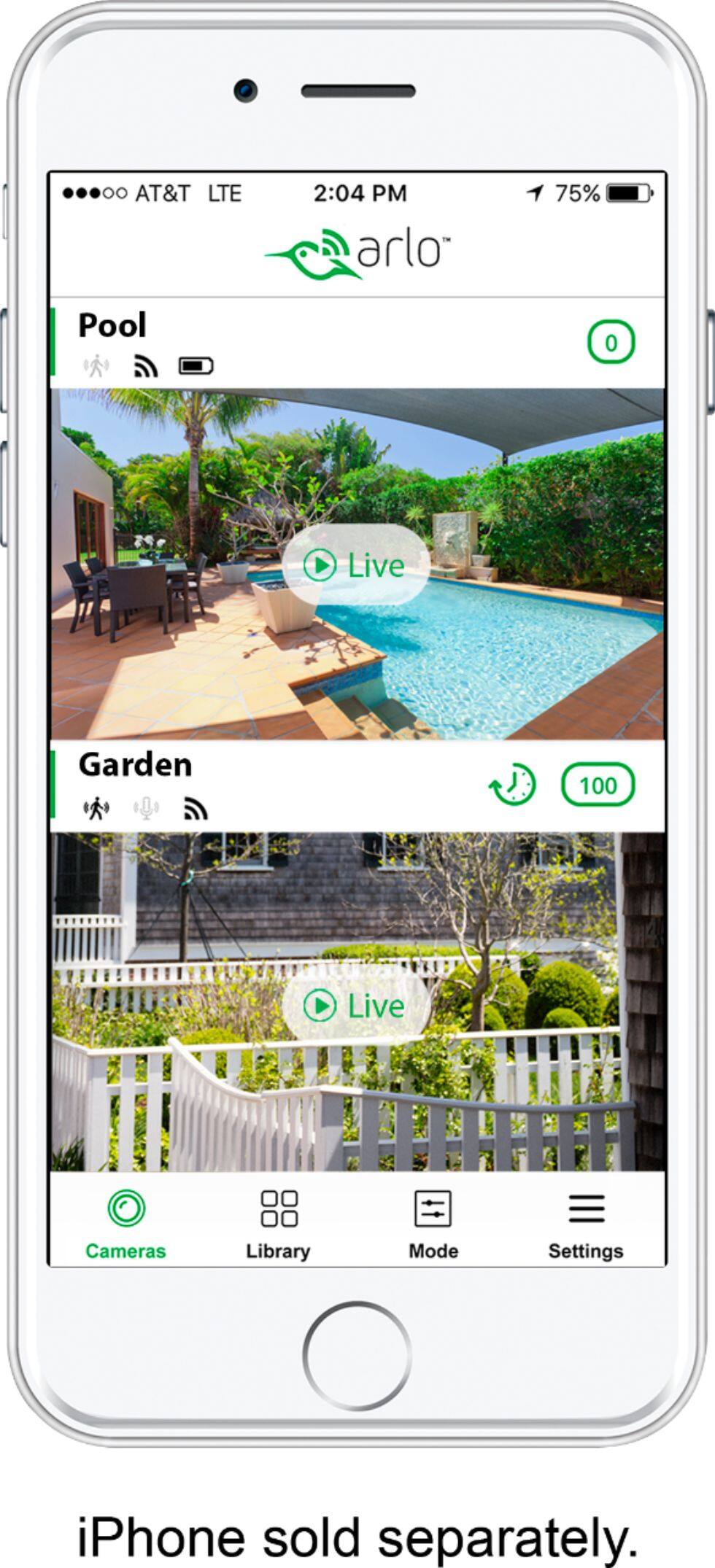 Alt View 17. Arlo - Pro 2 2-Camera Indoor/Outdoor Wireless 1080p Security Camera System - White.