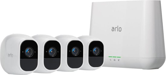 Arlo - Pro 2 4-Camera Indoor/Outdoor Wireless 1080p Security Camera System - White - Front_Zoom. 1 of 14 Images & Videos. Swipe left for next.