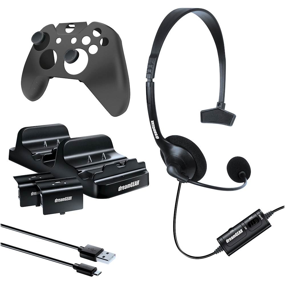 DreamGear DGXB1-6631 Xbox One Advanced Gamer's 8 PC Accessories Kit (Black)  [New
