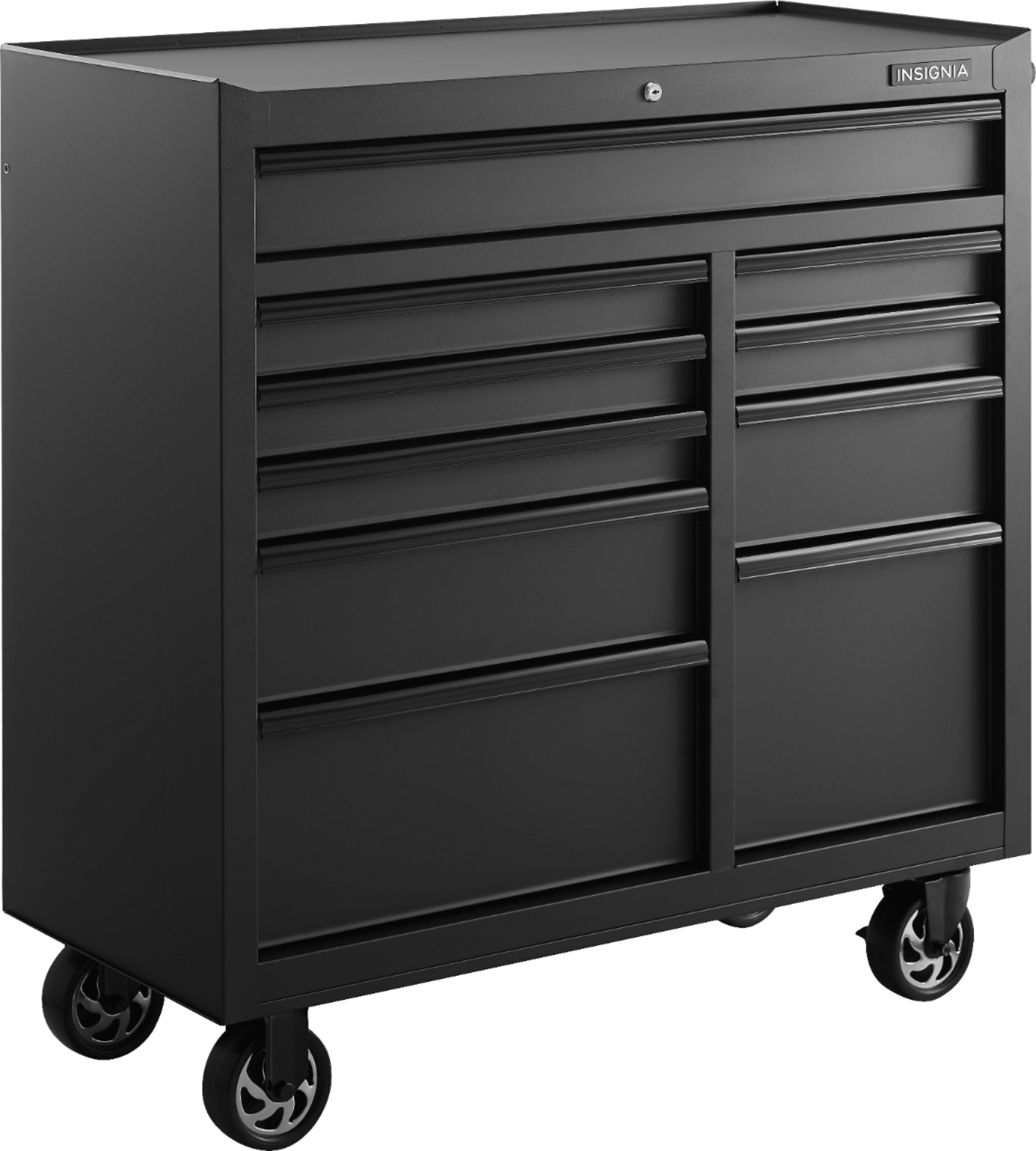 Best Buy Insignia 41 In 10 Drawer Rolling Tool Cabinet Ns