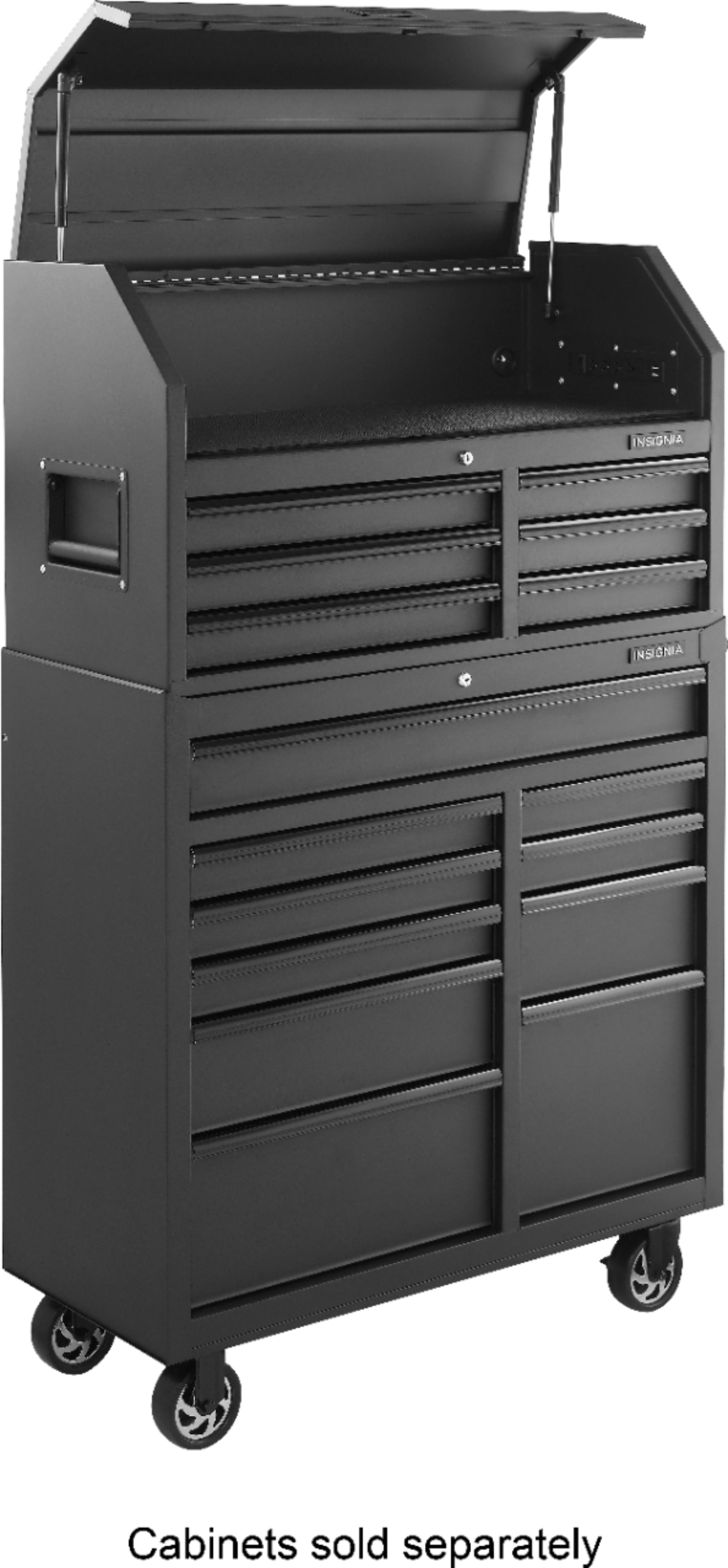 Best Buy: Insignia™ 41-in.10-Drawer Rolling Tool Cabinet Black NS