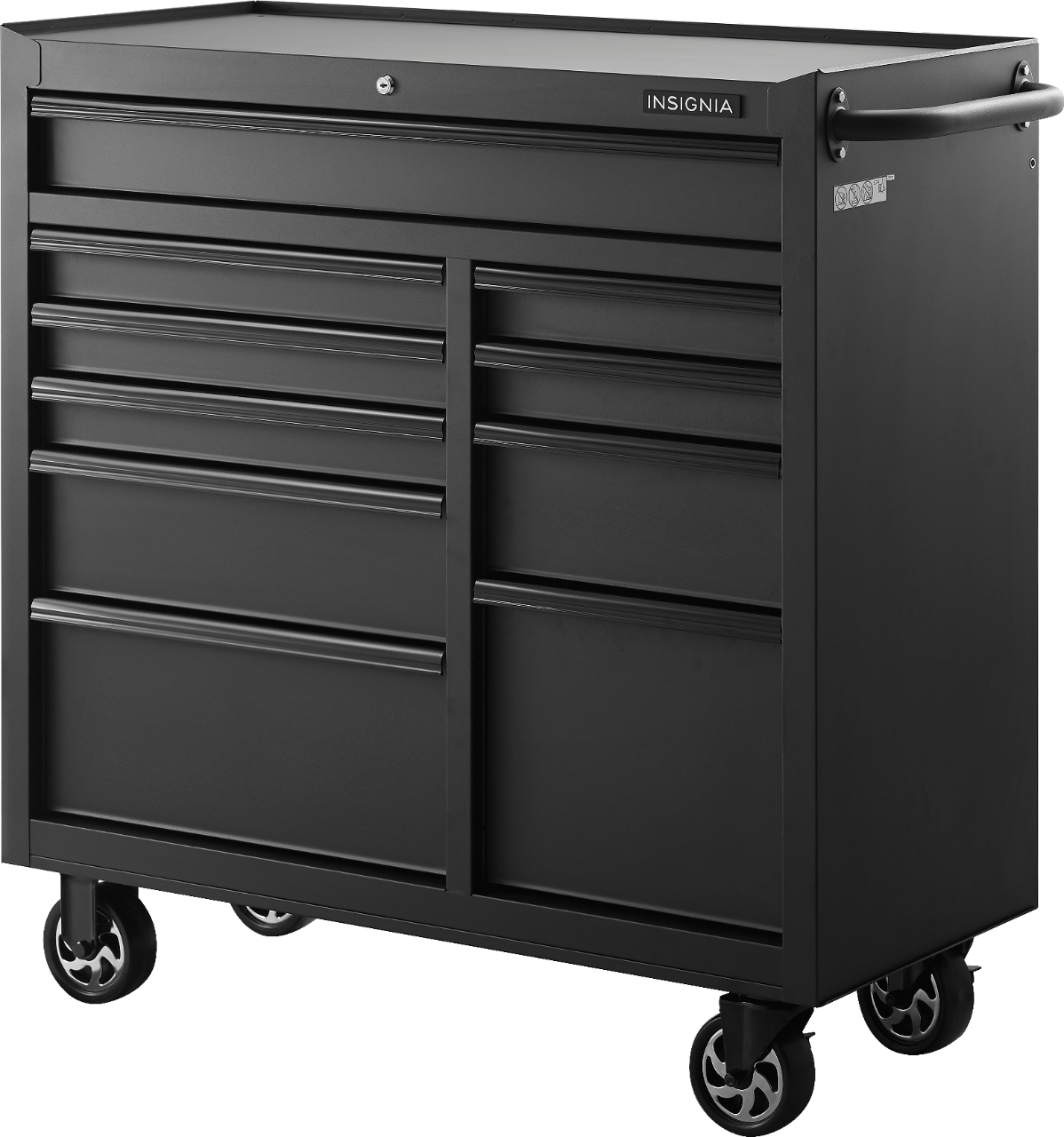Best Buy: Insignia™ 41-in.10-Drawer Rolling Tool Cabinet Black  NS-41RTC10DB18