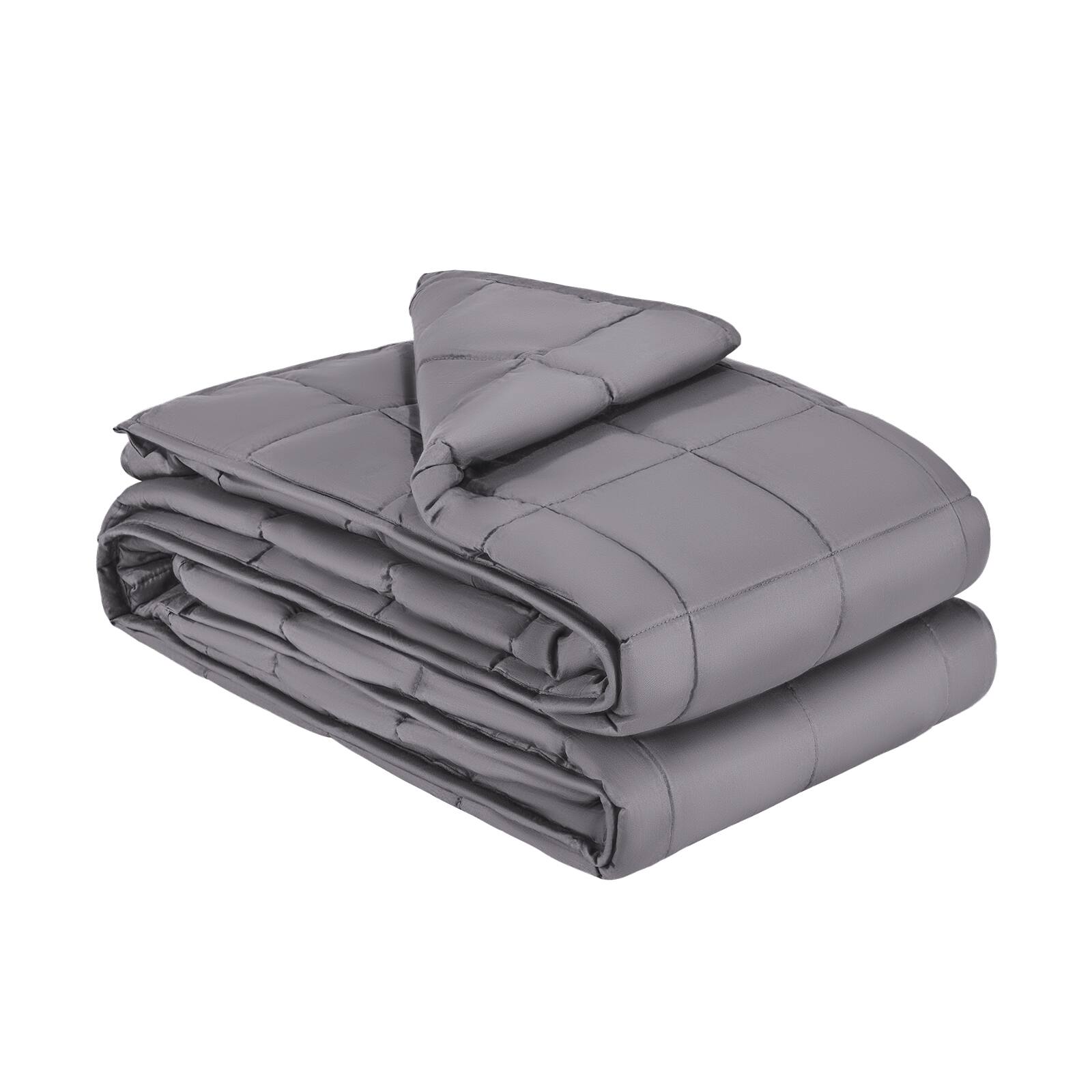 VEVOR - Weighted Blanket, 25 lbs, 80 x 87 in King Size, Soft 100% Cotton Heavy Blanket with Glass Beads, Breathable Material - Gray