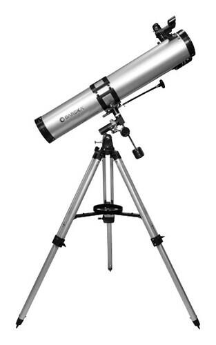 Angle. Barska - Starwatcher Reflector Telescope - Metallic Silver.