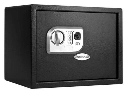 Front. Barska - Standard Biometric Keypad Safe - Black.