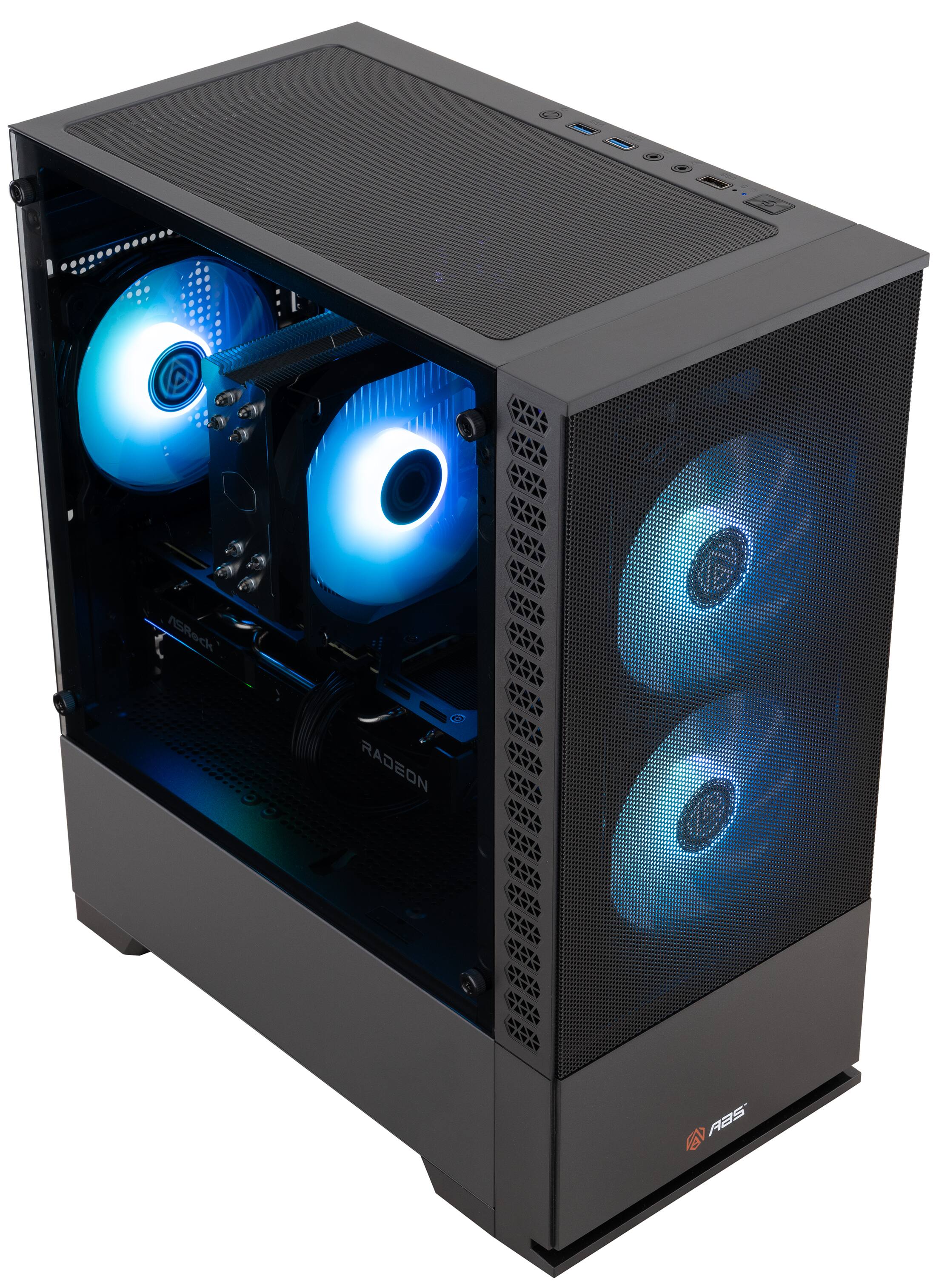 ash デスクトップPC ADVANCED BATTLESTATIONS ABS Cyclone Aqua Gaming PC Windows 11 AMD
