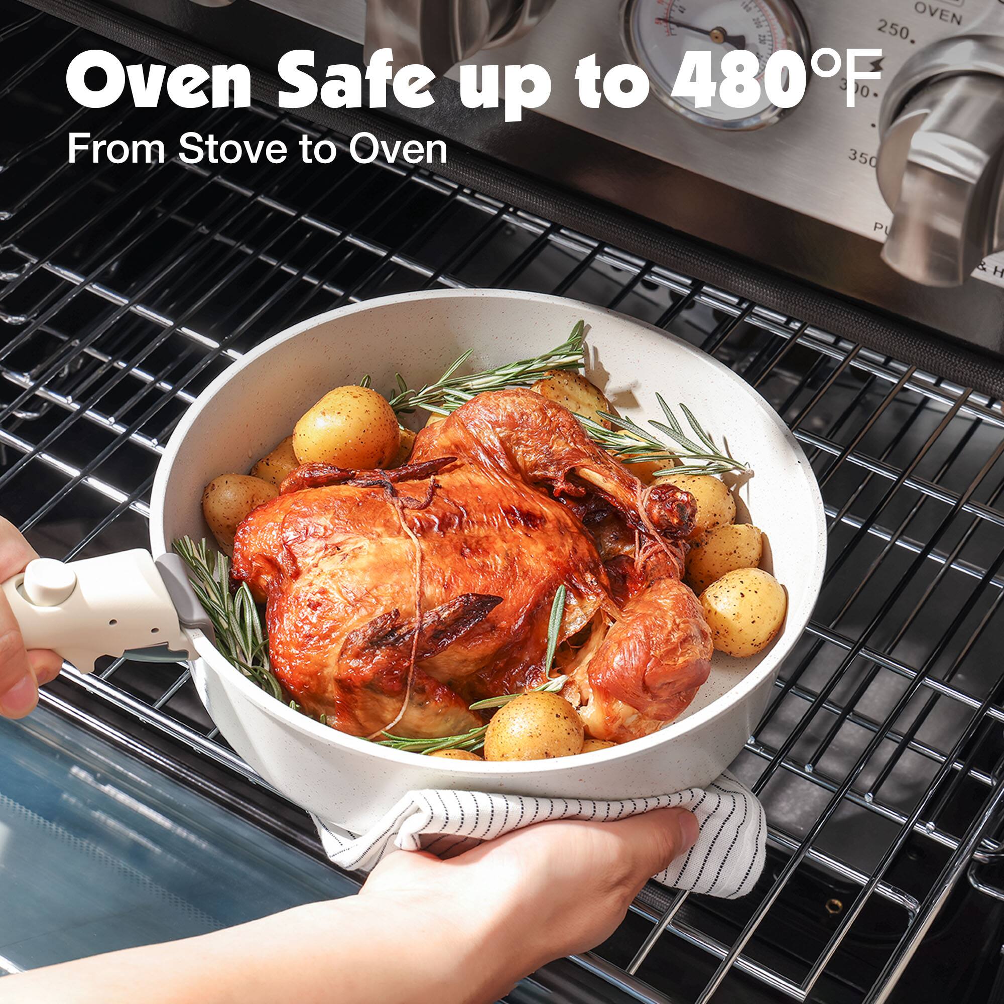 Oven Safe up to 480°F  
From Stove to Oven