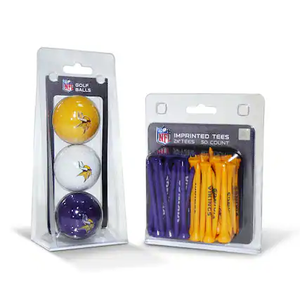 NFL GOLF BALLS
IMPRINTED TEES
2X TEES 50 COUNT
VIKINGS