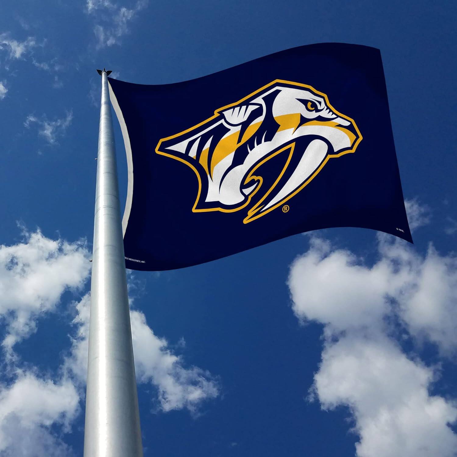 Alt View 2. Rico Industries - Nashville Predators NHL 3X5 Indoor Outdoor Banner Flag - Multi.