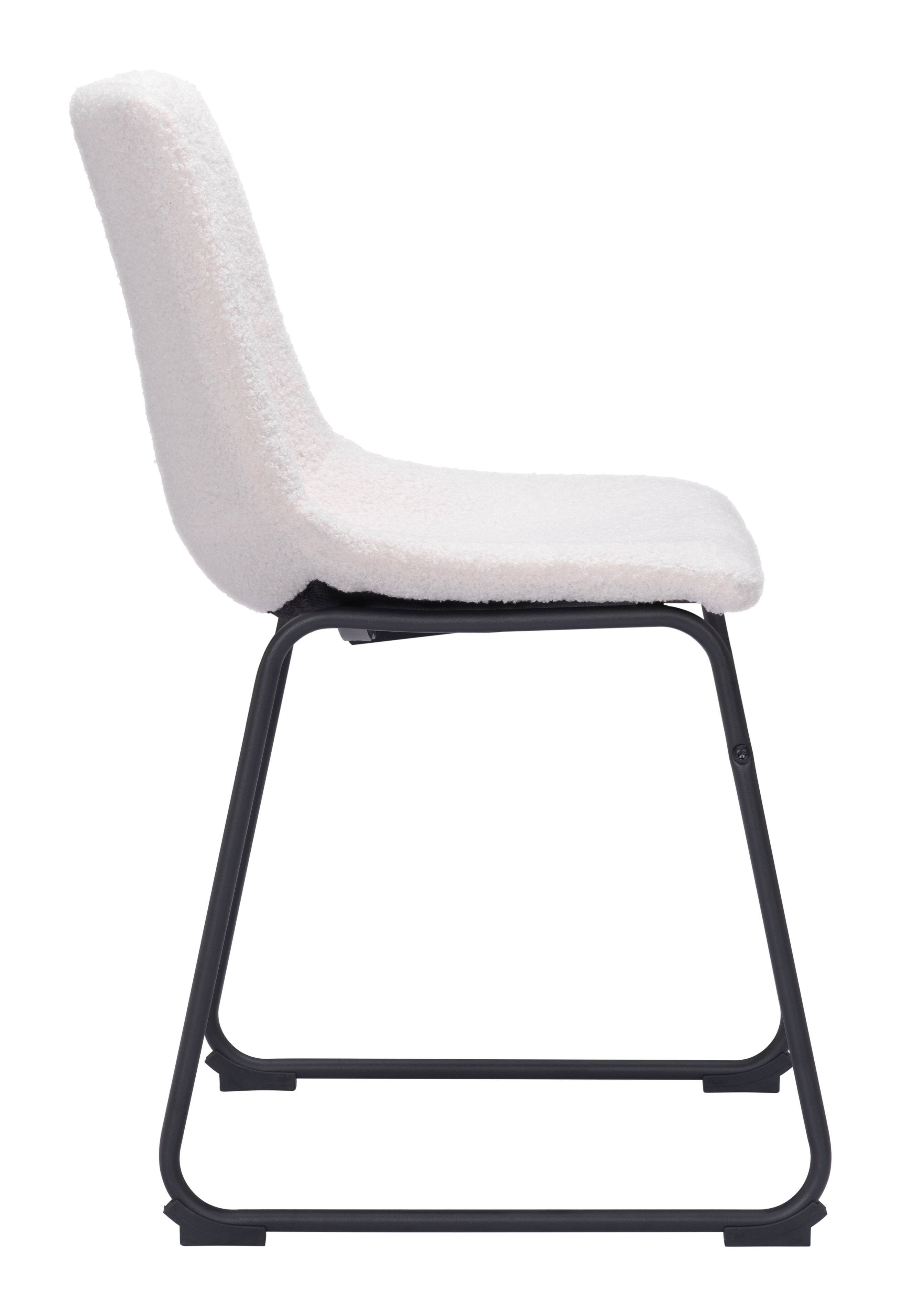 Back. Hivvago - Smart Dining Chair (Set of 2) Ivory - Ivory.