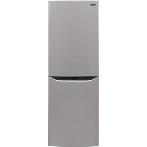 LG - 10.1 Cu. Ft. Bottom-Freezer Refrigerator - Platinum silver