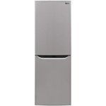 Front Zoom. LG - 10.1 Cu. Ft. Bottom-Freezer Refrigerator - Platinum Silver.