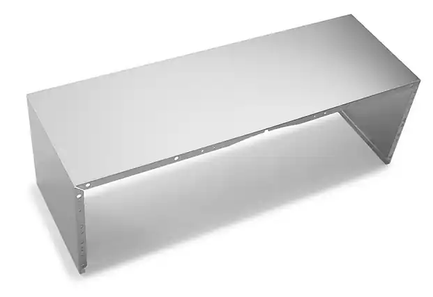 Front. Unbranded - 36" Full Width Duct Cover - Stainless Steel.