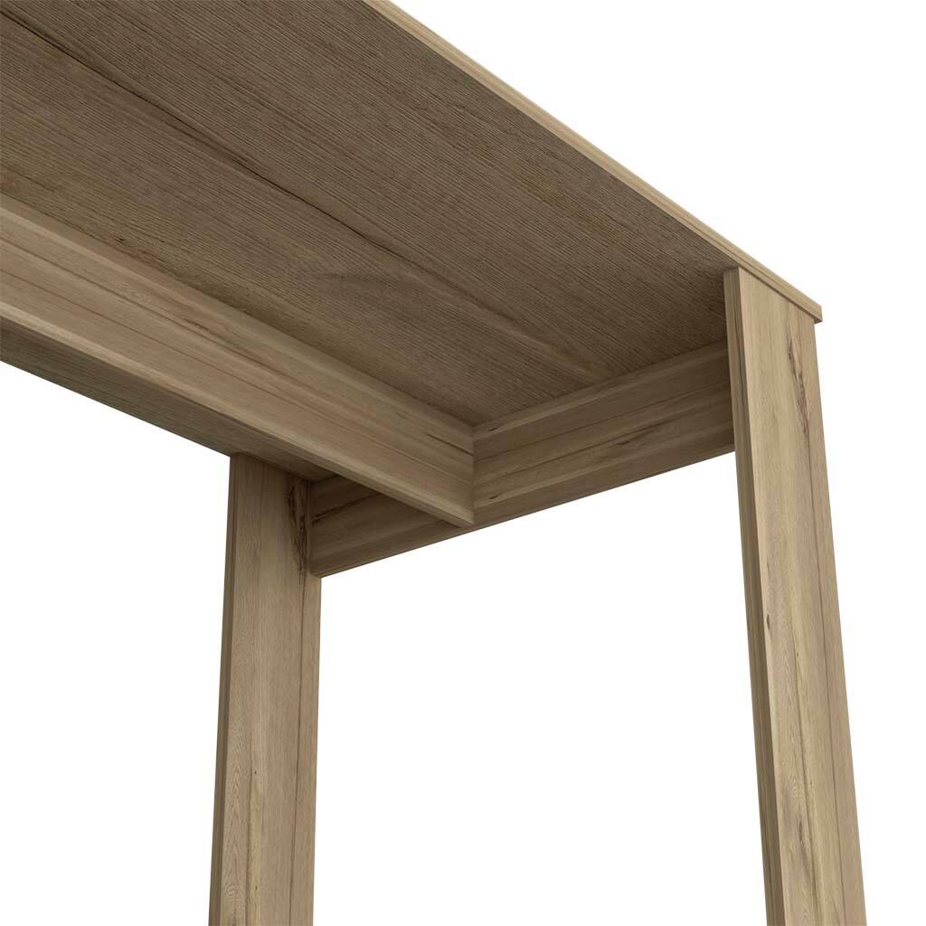 Back. APRILSOUL - Writing Desk with Ample Workstation and Sturdy Legs Light Oak - Beige.