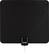Front. TERK - Ultrathin Indoor HDTV Antenna - Black/White.