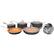 Alt View 12. Gotham Steel - Aluminum Non Stick 10pc Cookware Set - Copper.