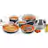 Alt View 13. Gotham Steel - Aluminum Non Stick 10pc Cookware Set - Copper.