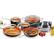 Left. Gotham Steel - Aluminum Non Stick 10pc Cookware Set - Copper.