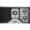 Monogram - 36" Built-In Gas Cooktop with 5 burners - Stainless Steel