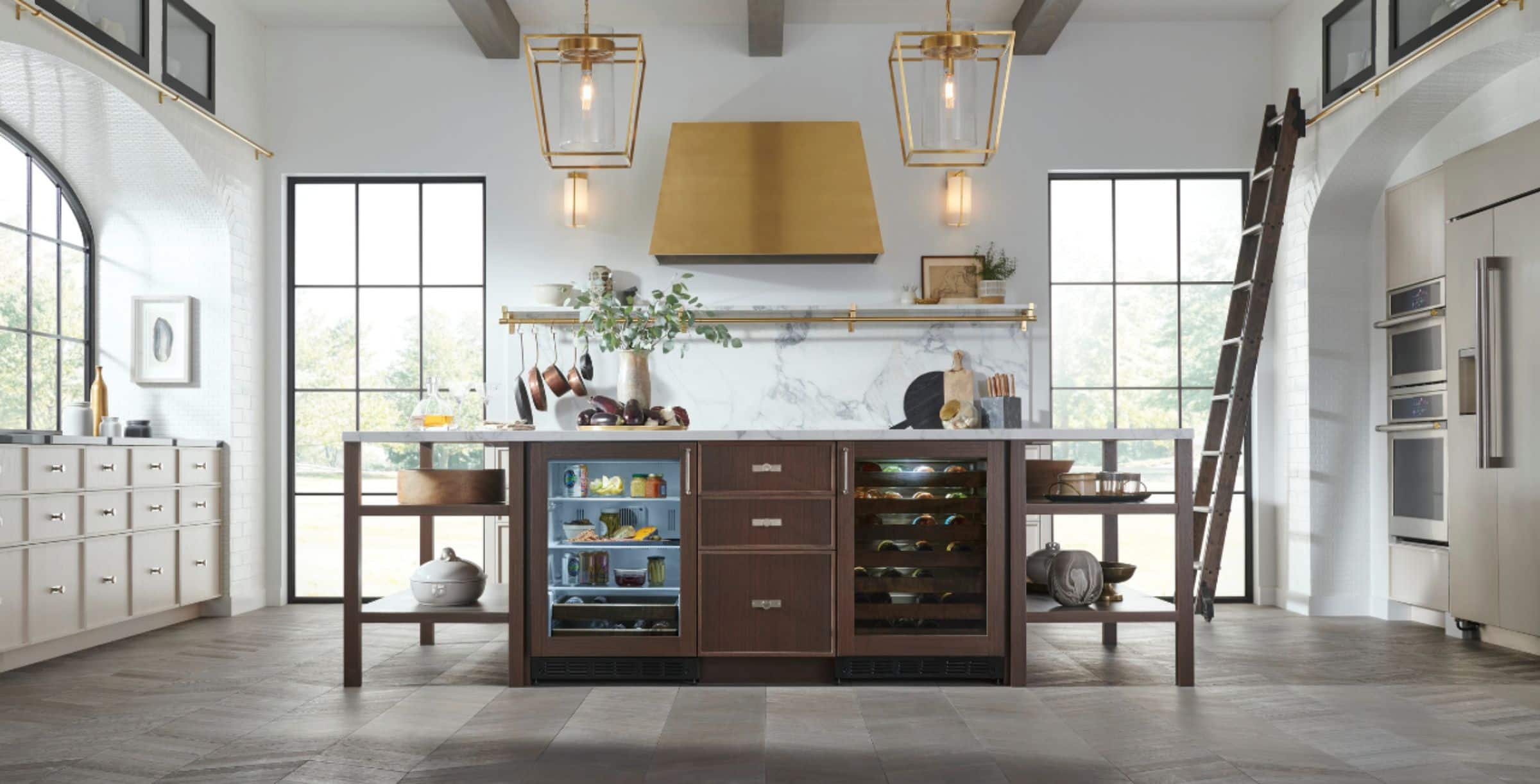 Alt View 24. Monogram - 36" Built-In Gas Cooktop with 5 burners - Stainless Steel.