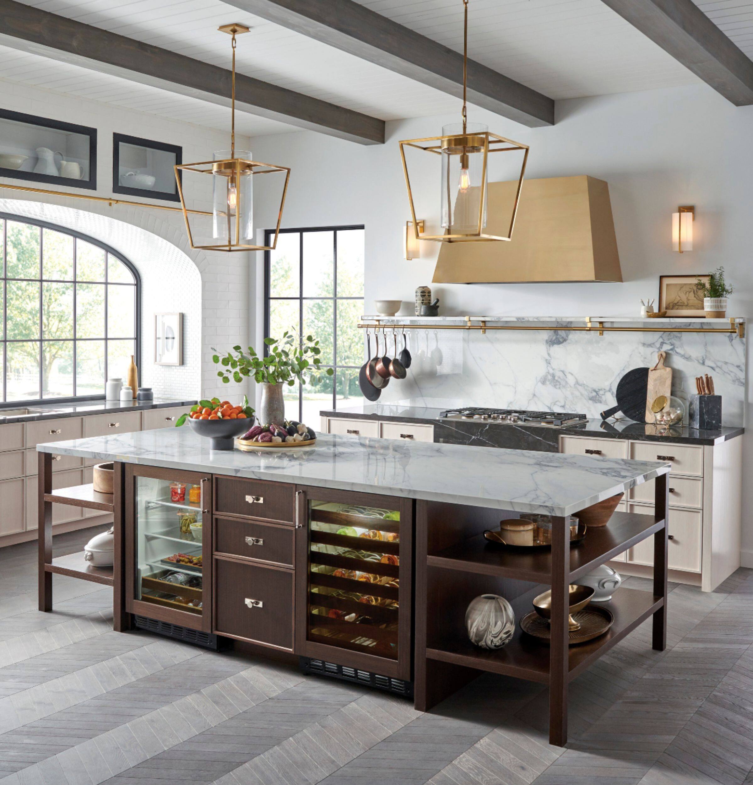 Alt View 25. Monogram - 36" Built-In Gas Cooktop with 5 burners - Stainless Steel.