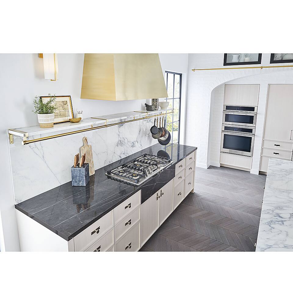 Alt View 39. Monogram - 36" Built-In Gas Cooktop with 5 burners - Stainless Steel.