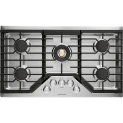 Monogram - 36" Built-In Gas Cooktop with 5 burners - Stainless steel - Front_Zoom