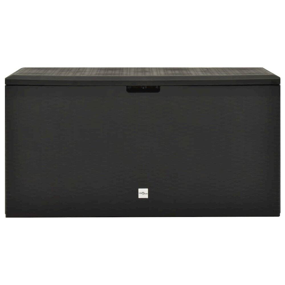 Angle. vidaXL - Storage Box Polypropylene - Anthracite.